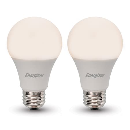 Energizer A19 800-Lumen Smart Wi-Fi Warm White LED Bulbs (2 Pack) EAW2-1001-2SW